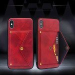 Wholesale iPhone 8 Plus / 7 Plus Clip On Pocketbook Armor PU Leather Case (Red)